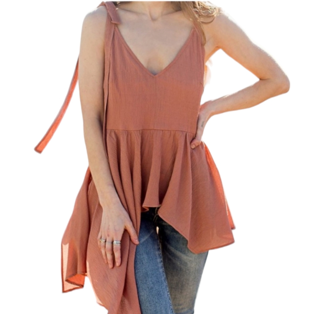 Joyfolie Mia Joy Michelle Boho Top Size L